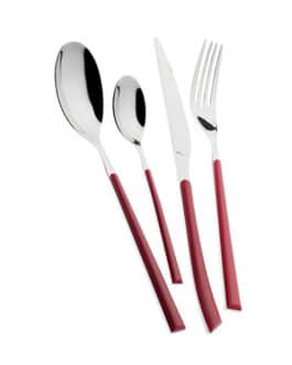 מערכת סכו"ם 24 חלקים STELLA בורדו