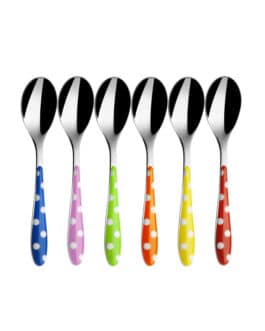 6 כפיות POIS במארז מהודר צבעוניות