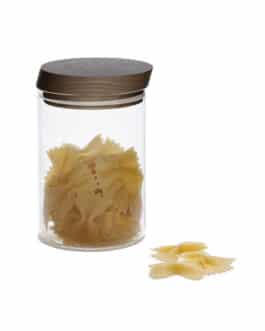 צנצנת אטומה עץ כהה TRATTORIA