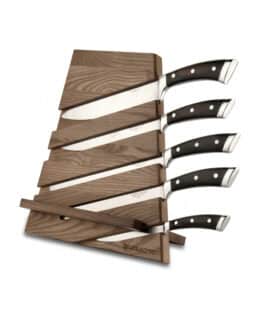 מתקן לסט סכינים ERGO PAKKA שחור ידית עץ