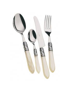 מערכת סכו״ם ALADDIN שנהב + טבעת כרום