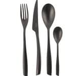 מערכת סכו"ם RIVIERA שחור מט