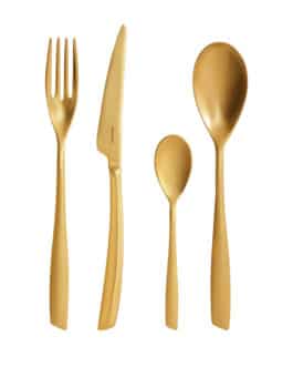 מערכת סכו״ם RIVIERA זהב מט